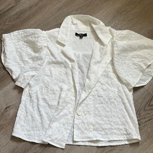 Resort Life White Crinkle Button-Up size S matching shorts are on previous post